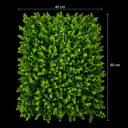 Pannello per recinzione viva con piante artificiali, eucalipto misto, 40 x 60 cm, verde