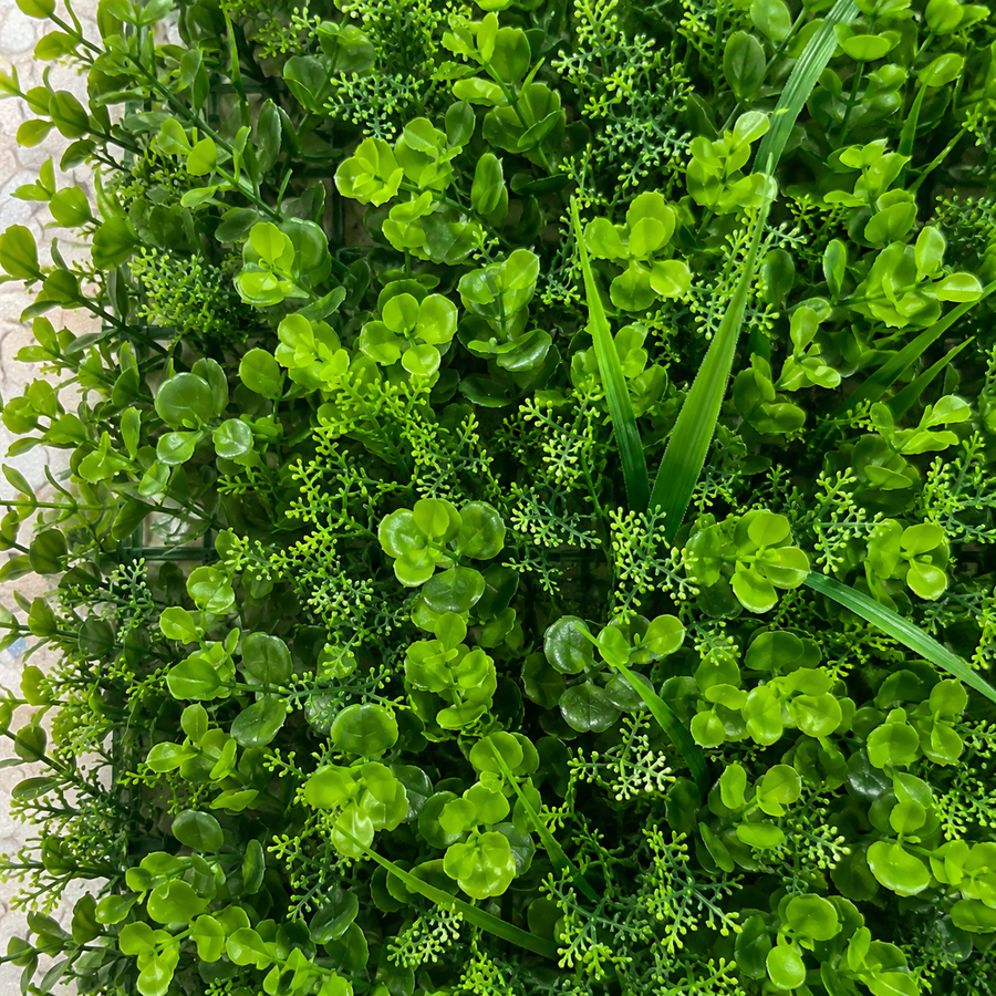 Pannello per recinzione viva con piante artificiali, eucalipto misto, 40 x 60 cm, verde