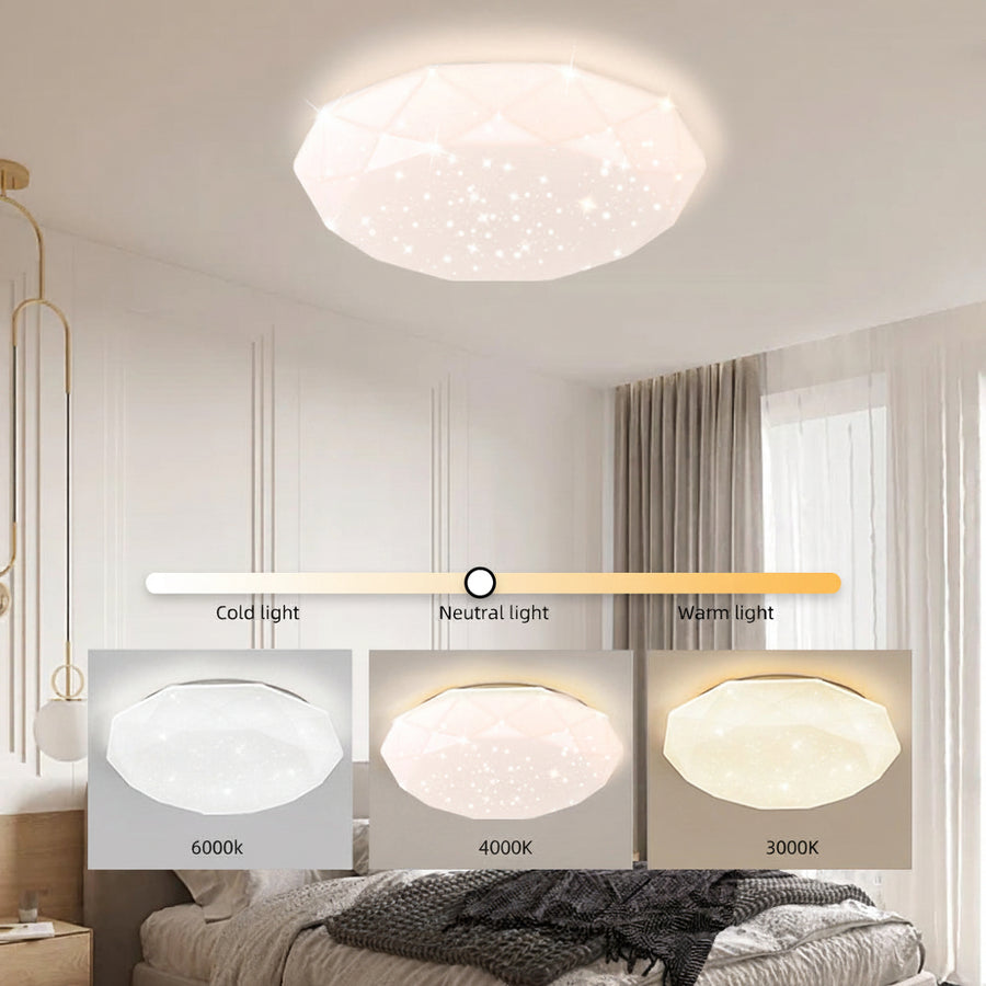 Plafoniera LED, 51W, Diametro 50cm, Luce Calda/Fredda/Neutra, Plafoniere LED Bianche Titolo predefinito Alessandro Design