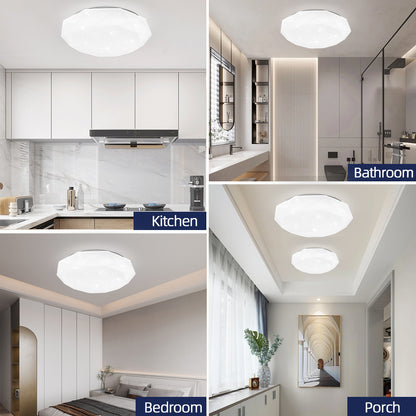 Plafoniera LED, 51W, Diametro 50cm, Luce Calda/Fredda/Neutra, Plafoniere LED Bianche Titolo predefinito Alessandro Design