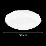 Plafoniera LED, 51W, Diametro 50cm, Luce Calda/Fredda/Neutra, Plafoniere LED Bianche Titolo predefinito Alessandro Design