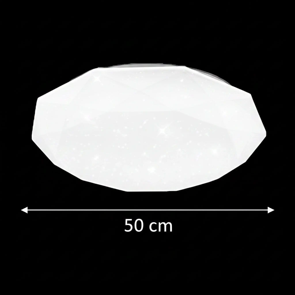 Plafoniera LED, 51W, Diametro 50cm, Luce Calda/Fredda/Neutra, Plafoniere LED Bianche Titolo predefinito Alessandro Design