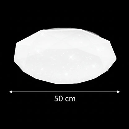 Plafoniera LED, 51W, Diametro 50cm, Luce Calda/Fredda/Neutra, Plafoniere LED Bianche Titolo predefinito Alessandro Design