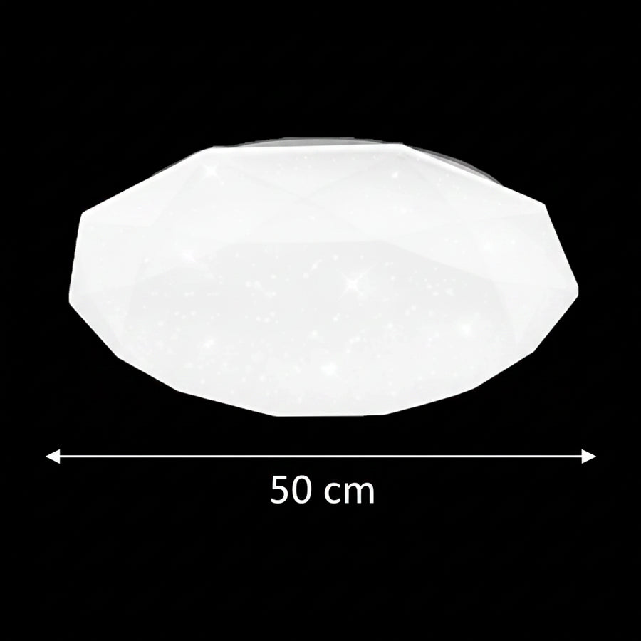 Plafoniera LED, 51W, Diametro 50cm, Luce Calda/Fredda/Neutra, Plafoniere LED Bianche Titolo predefinito Alessandro Design