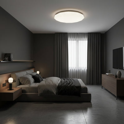 Plafoniera LED esagonale 23 cm, 22W, 3000K / 4000K / 6000K, Bianco, Metallo e Acrilico