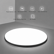 Plafoniera LED SOLIS 37cm 32W Luce Fredda Nera