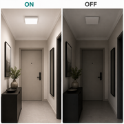 Plafoniera LED Quadrata, 36W, 22x22cm, Luce Fredda, 6000K, Bianco