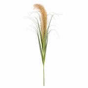 Pianta artificiale erba ornamentale, 140 cm, canna ed erba, verde e marrone, senza vaso
