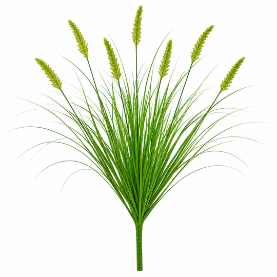 Pianta erbacea ornamentale tipo coda di volpe artificiale, 60 cm, con 7 spezie, verde, senza vaso
