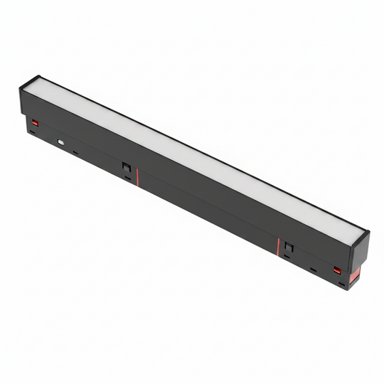 Proiettore lineare LED per binario magnetico ZARAFSHAN, 20W, lunghezza 60cm, luce neutra, nero