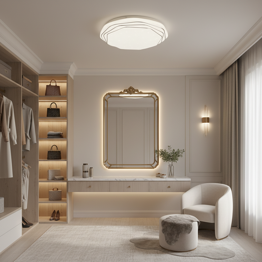 Plafoniera LED 23 cm, 22W, 3000K / 4000K / 6000K, Bianco, Metallo e Acrilico Plafoniere LED Titolo predefinito Alessandro Design