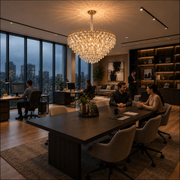 ERDENET Eleganza Lampadario Cristallo, 9xE14, Diametro 50 cm, Metallo e Cristallo, Oro Lucido, Altezza Regolabile
