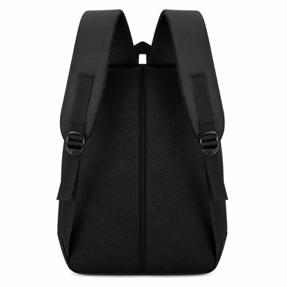 Rucsac Travel Business QABALA, 48x32x15 cm, Oxford, Negru si Albastru