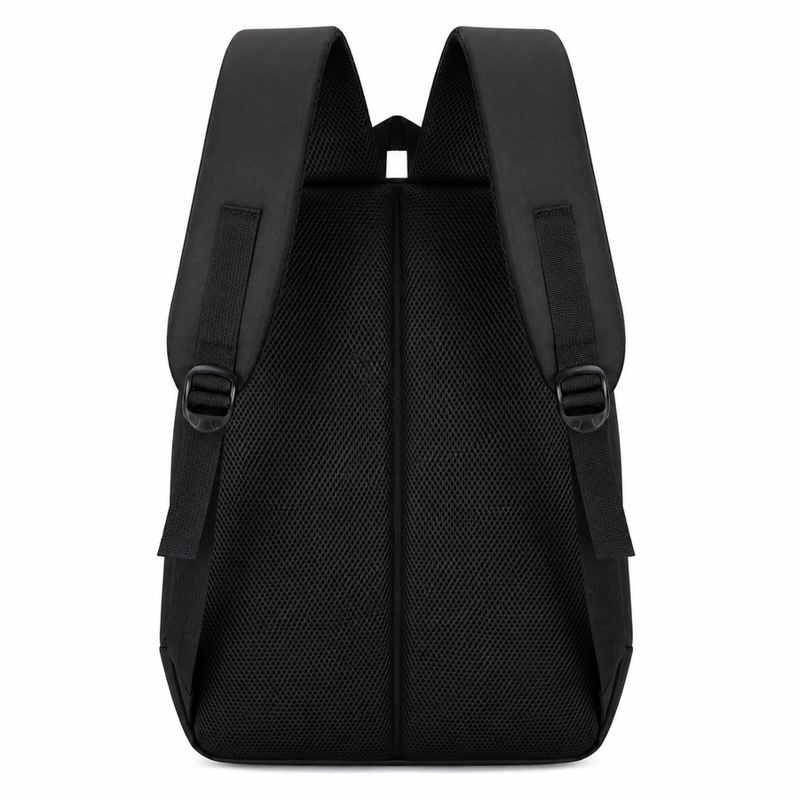 Rucsac Travel Business QABALA, 48x32x15 cm, Oxford, Negru si Albastru