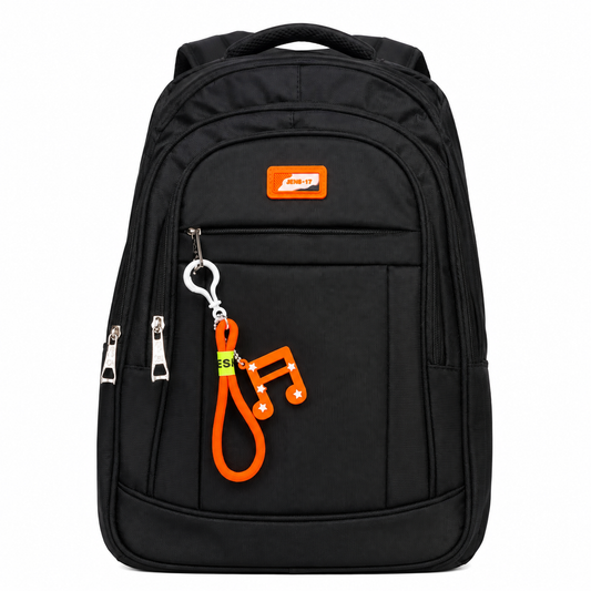 Rucsac Travel Business TALOYOAK, 47x33x15 cm, Oxford,  Negru si Portocaliu