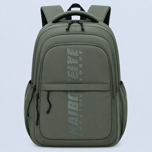 Rucsac de Scoala ANDIJAN, 49x34x19 cm, Oxford, Verde