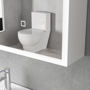 Specchio LED con Contenitore MODA 80x70 cm Bianco Illuminazione Perimetrale e Sensore Touch Specchi Contenitore Titolo predefinito Alessandro Design