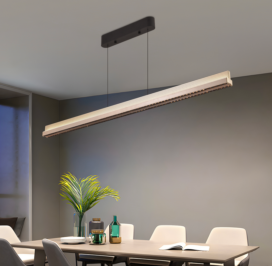 Lampadario LED a sospensione con telecomando LT327BK 90W, Luce Fredda/Calda/Neutra, Dimmerabile, Altezza regolabile, Lampadari Moderni Nero Titolo predefinito Alessandro Design