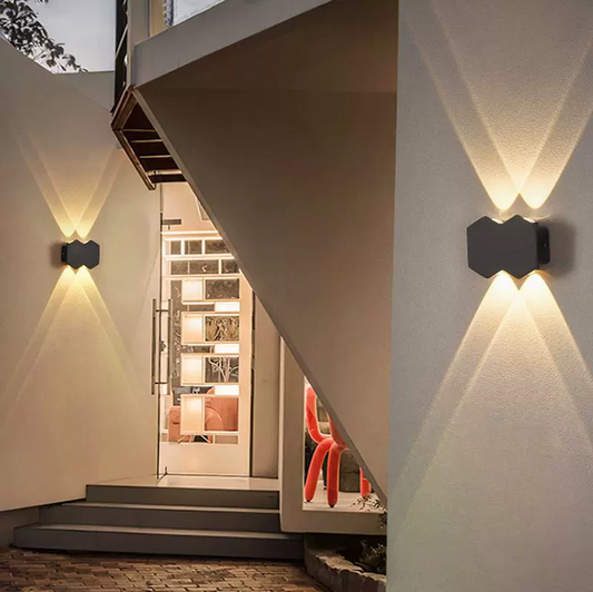 Applique LED AX231, Esterno e Interno, 4 Sorgenti, 10W, Nero, 3000K Applique da esterno Titolo predefinito Alessandro Design