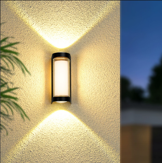 Lampada da parete a LED per esterni Han, 8W, metallo, applique da parete per esterno nera Titolo predefinito Alessandro Design