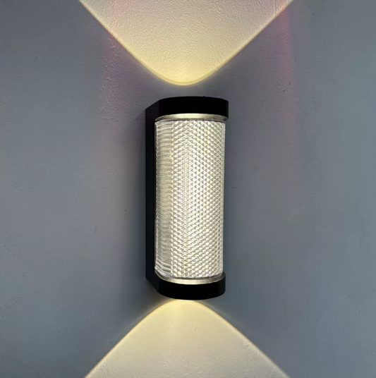 Lampada da Parete per Esterno LED AX155, Luce Calda, 8W, Metallo, Nero Titolo predefinito Alessandro Design
