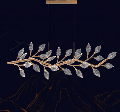 Lampadario in Cristallo, LED, TOCCATA Longo, 21W, Luce Calda/Neutra/Fredda, Oro, Altezza Regolabile Lampadari Moderni Titolo predefinito Alessandro Design