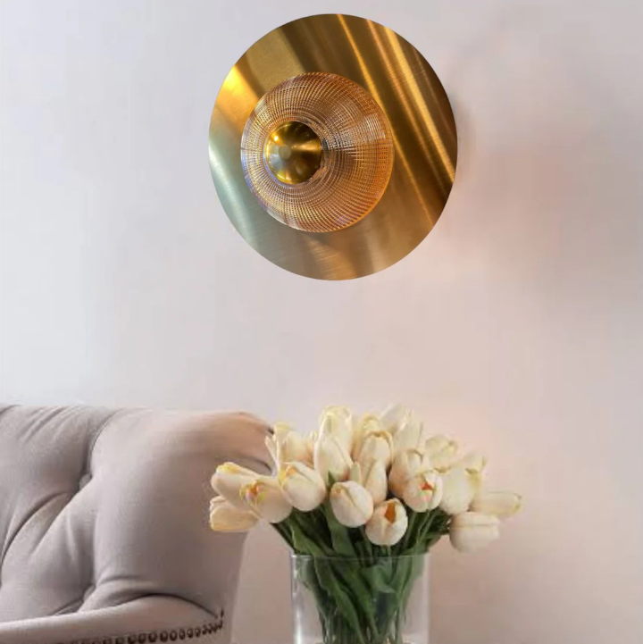 Lampada da parete decorativa a LED DOME Oro freddo/neutro/caldo Lampade da parete per interni Titolo predefinito Alessandro Design
