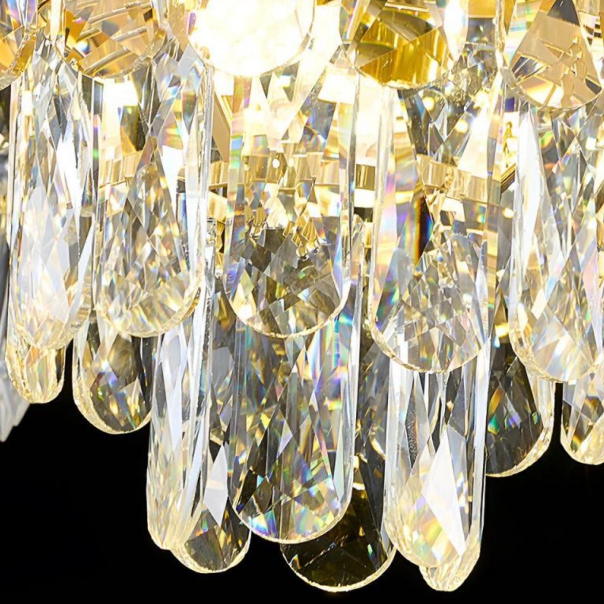 Lampadario in cristallo 11xE14, D80cm, Oro lucido, Altezza regolabile, Metallo e cristallo Lampadari in cristallo Titolo predefinito Alessandro Design