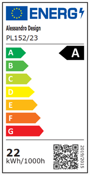 Plafoniera LED 23 cm, 22W, 3000K / 4000K / 6000K, Bianco, Metallo e Acrilico Plafoniere LED Titolo predefinito Alessandro Design