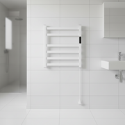 Scaldasalviette elettrico, 140 W, metallo, bianco