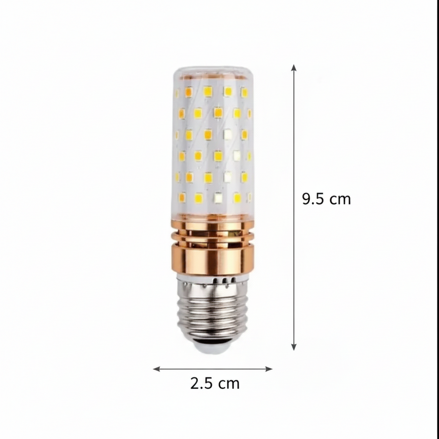 Lampadina LED E27, 16W, Luce Fredda, 6000K, Oro
