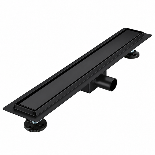 Sifon Tip Rigola Pardoseala 7 x 50 cm, Inox 304, Negru
