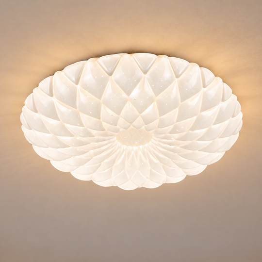 Plafoniera LED 23 cm, 22W, 3000K / 4000K / 6000K, Bianco, Metallo e Acrilico
