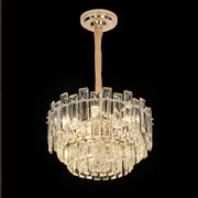 Lampadario di cristallo FONTAINEBLEAU Eleganza, 9x E14, diametro 45 cm, oro, altezza regolabile Lampadari di cristallo Titolo predefinito Alessandro Design