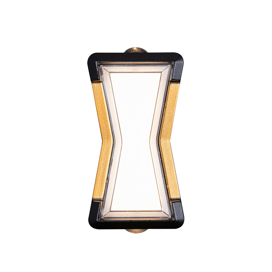 AX216 Applique LED da Esterno e Interno, 2 Sorgenti x 10W, Metallizzato, Nero, 3000K Applique da Esterno Titolo predefinito Alessandro Design