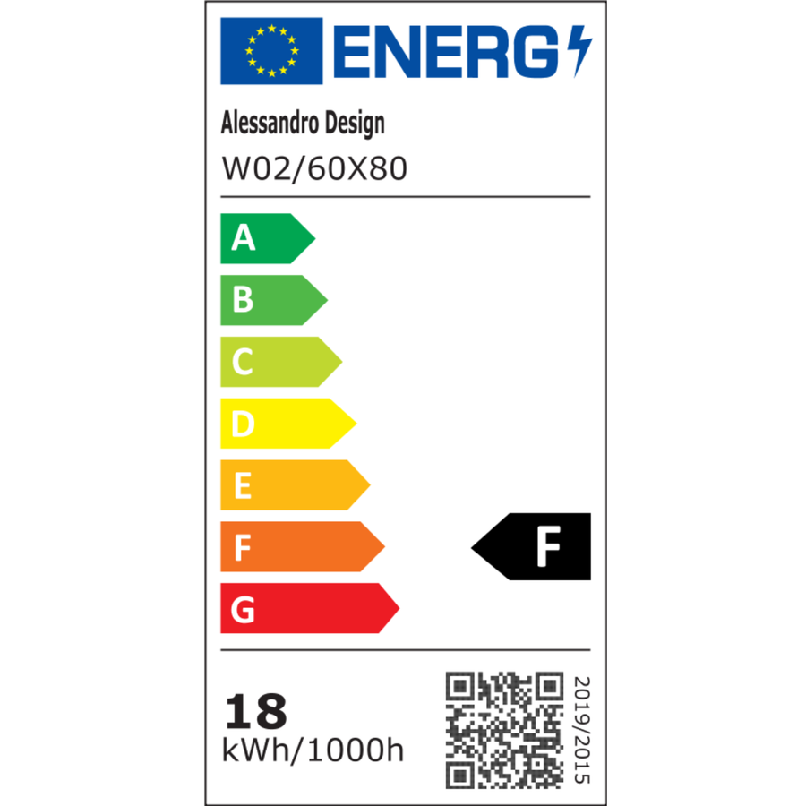 Specchio rettangolare a LED, 60x80 cm, Verite Imperial Silver Motion Glow Marcello, sistema antiappannamento, orologio e termometro, specchi dimmerabili Marcello Titolo predefinito Alessandro Design