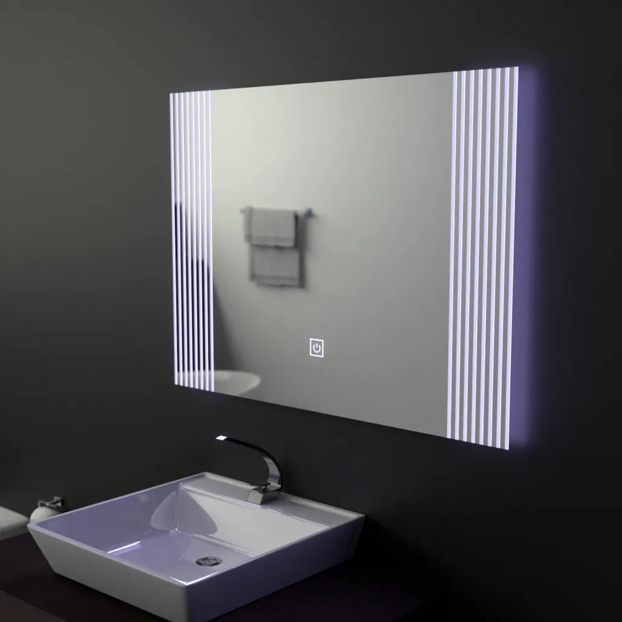 Oglinda LED Rectangulara, 80x60cm, Infinity Frame Basic Touch 1005S-20A Default Title Alessandro Design