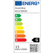 Specchio rotondo a LED 50 cm Giulia Sensore MotionGlow Marcello Sistema antiappannante Orologio e termometro Dimabila Specchi Marcello Titolo predefinito Alessandro Design