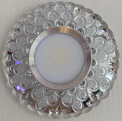 ORBITA Spot LED, 5W, Rotondo, Luce Fredda + RGB, Spot LED Bianco, Resina e Vetro Titolo predefinito Alessandro Design