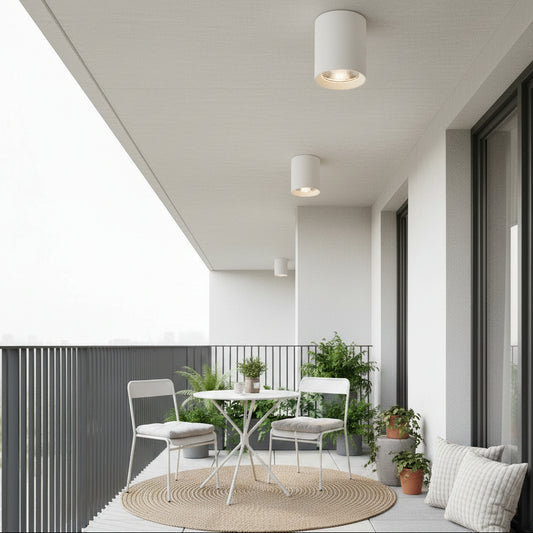 TINNIE Proiettore LED, Fisso, 8W, Luce Neutra 4000K, Bianco