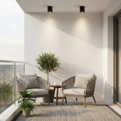 TINNIE Proiettore LED, Fisso, 8W, Luce Neutra 4000K, Nero