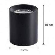 TINNIE Proiettore LED, Fisso, 8W, Luce Neutra 4000K, Nero