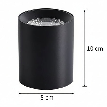 TINNIE Proiettore LED, Fisso, 8W, Luce Neutra 4000K, Nero