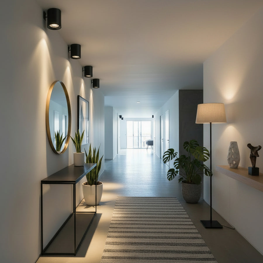 TINNIE Proiettore LED, Fisso, 8W, Luce Neutra 4000K, Nero