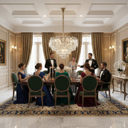 Lampadario in cristallo VELVET Eleganza, 12xE14, D60 cm, Oro, Altezza regolabile, Metallo e cristallo