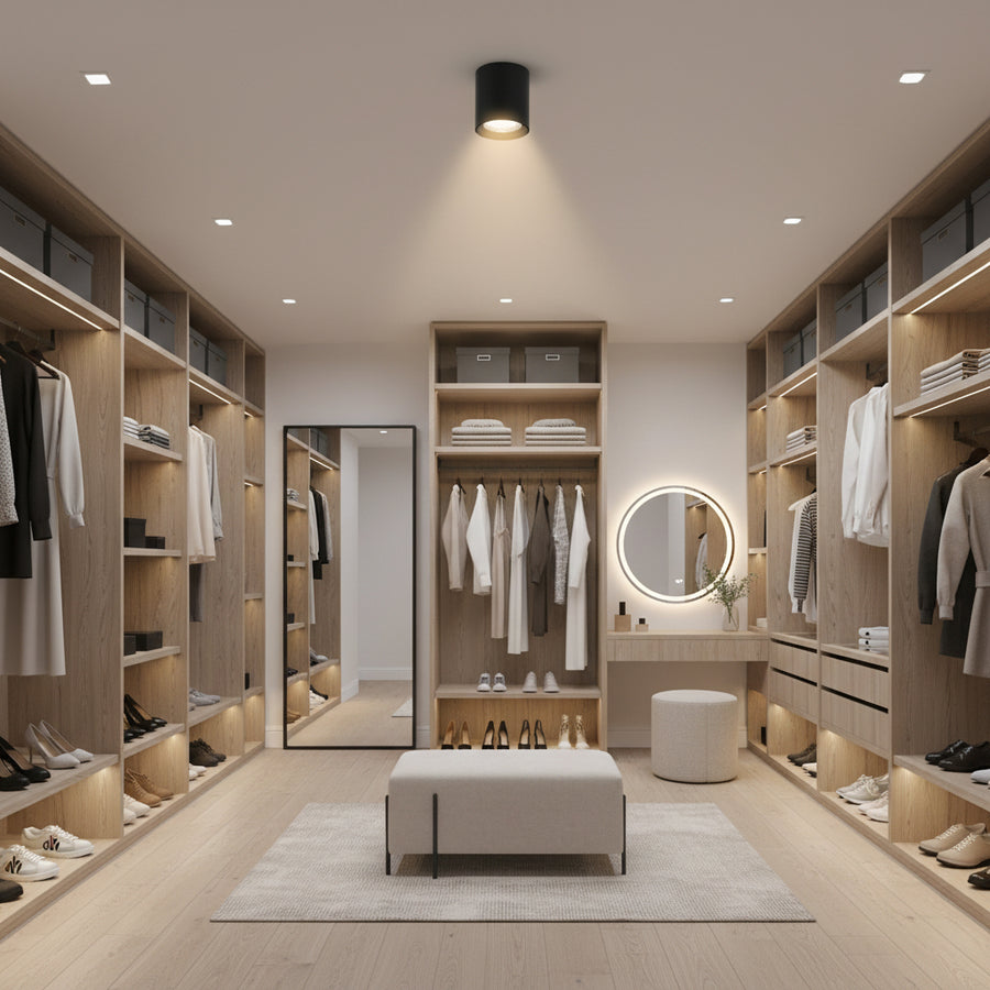 TINNIE Proiettore LED, Fisso, 8W, Luce Neutra 4000K, Nero