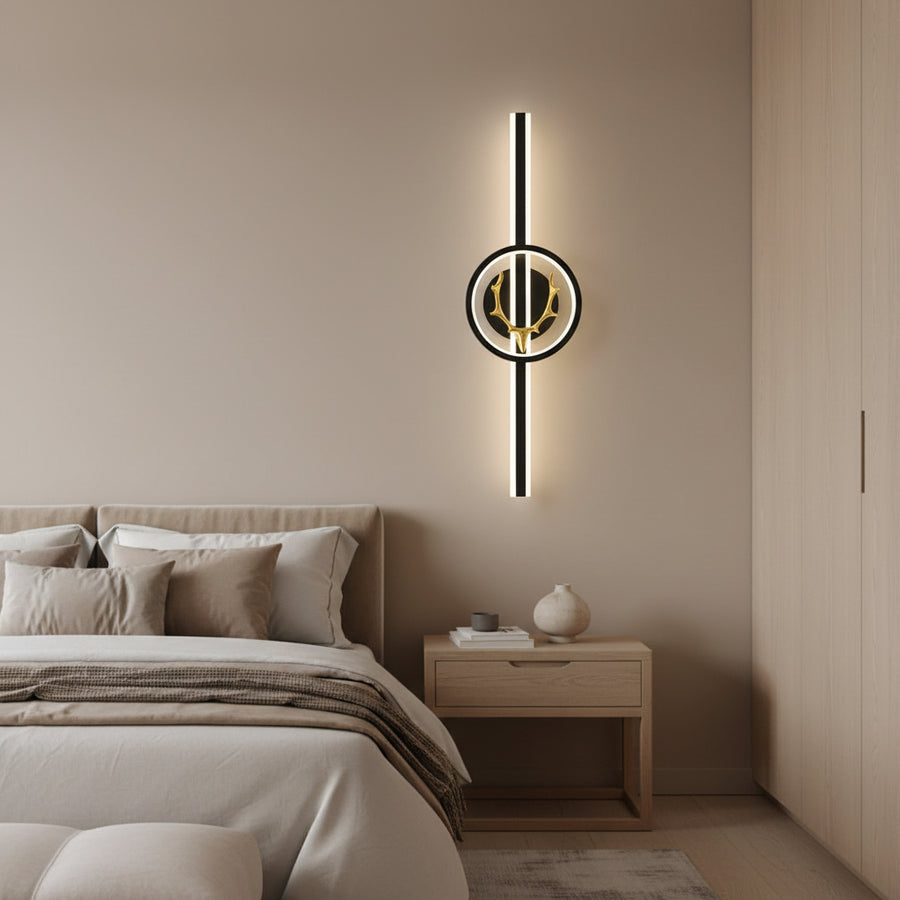 Lampada decorativa a LED CERBOS, 42W, 60cm, Luce calda/neutra/fredda, Nero, Metallo e Acrilico