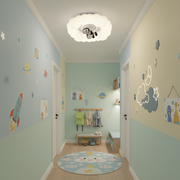 KOSMER Lampadario LED con telecomando 75W, Diametro 50cm, Luce Fredda/Calda/Neutra, Lampadario LED Bianco con telecomando Titolo predefinito Alessandro Design