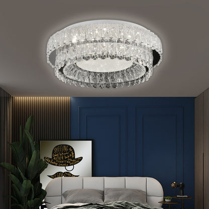 Lampadario LED con telecomando, LLC153/500CH, cristallo e metallo, 59W, 1 cerchio, dimmerabile, altezza regolabile, luce fredda/calda/neutra, illuminazione di lusso Lampadari LED con telecomando Titolo predefinito Alessandro Design