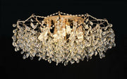 GLOWRIA Regalis Lampadario di cristallo, 10x E14, Diametro 80 cm, Lampadari di cristallo color oro Titolo predefinito Alessandro Design
